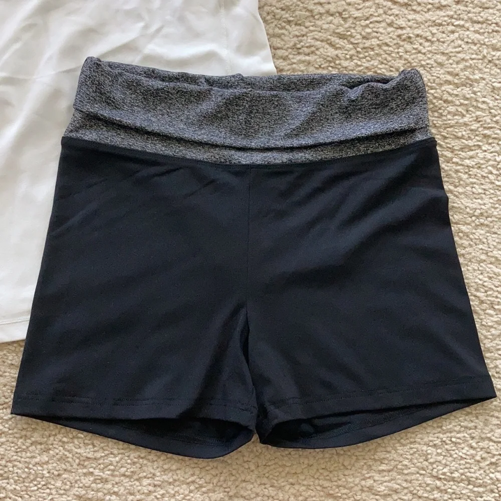 Black & Grey Athletic Shorts - Picture 4 of 9
